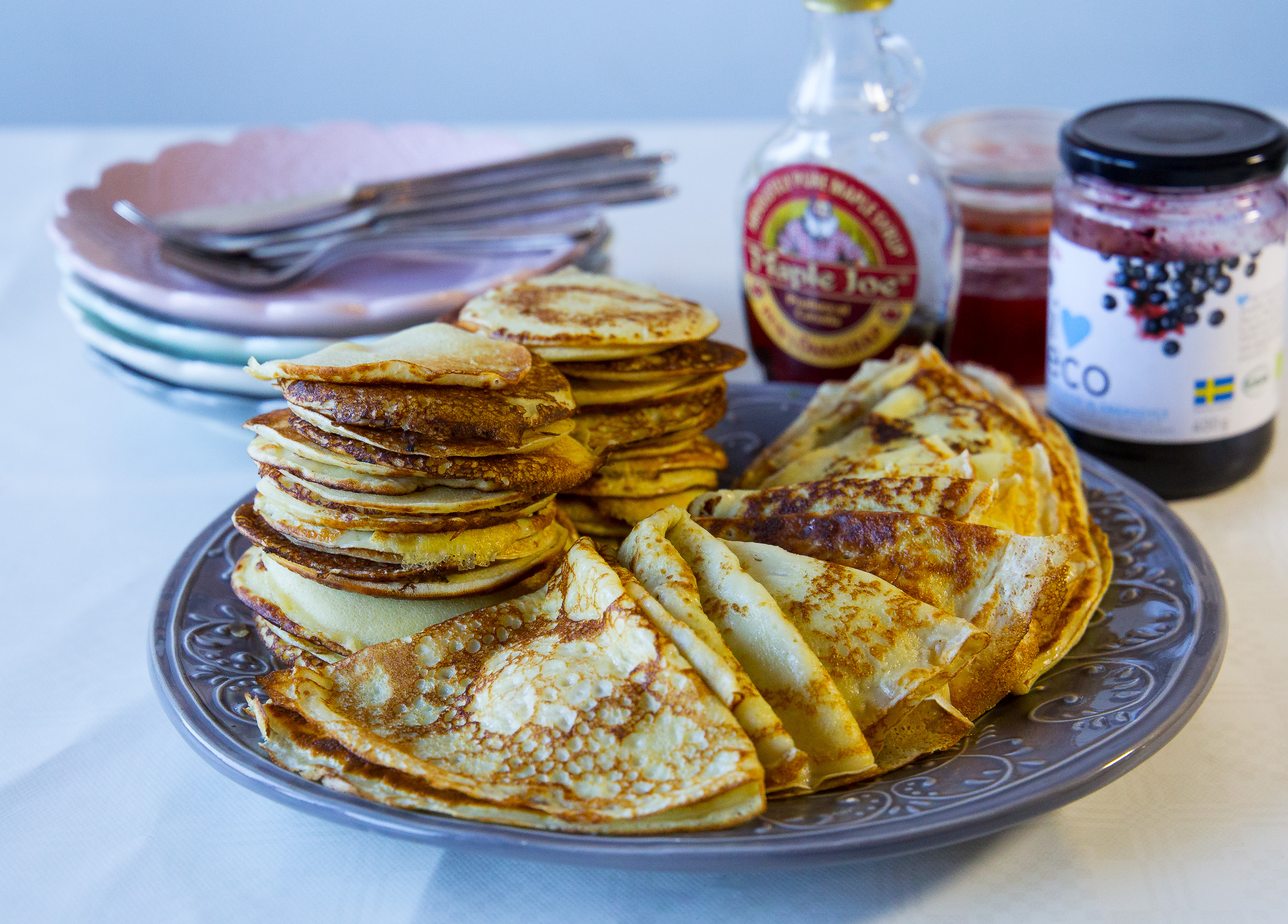 pannkakor med grädde istället för mjölk pannkakor med grädde istället för mjölk