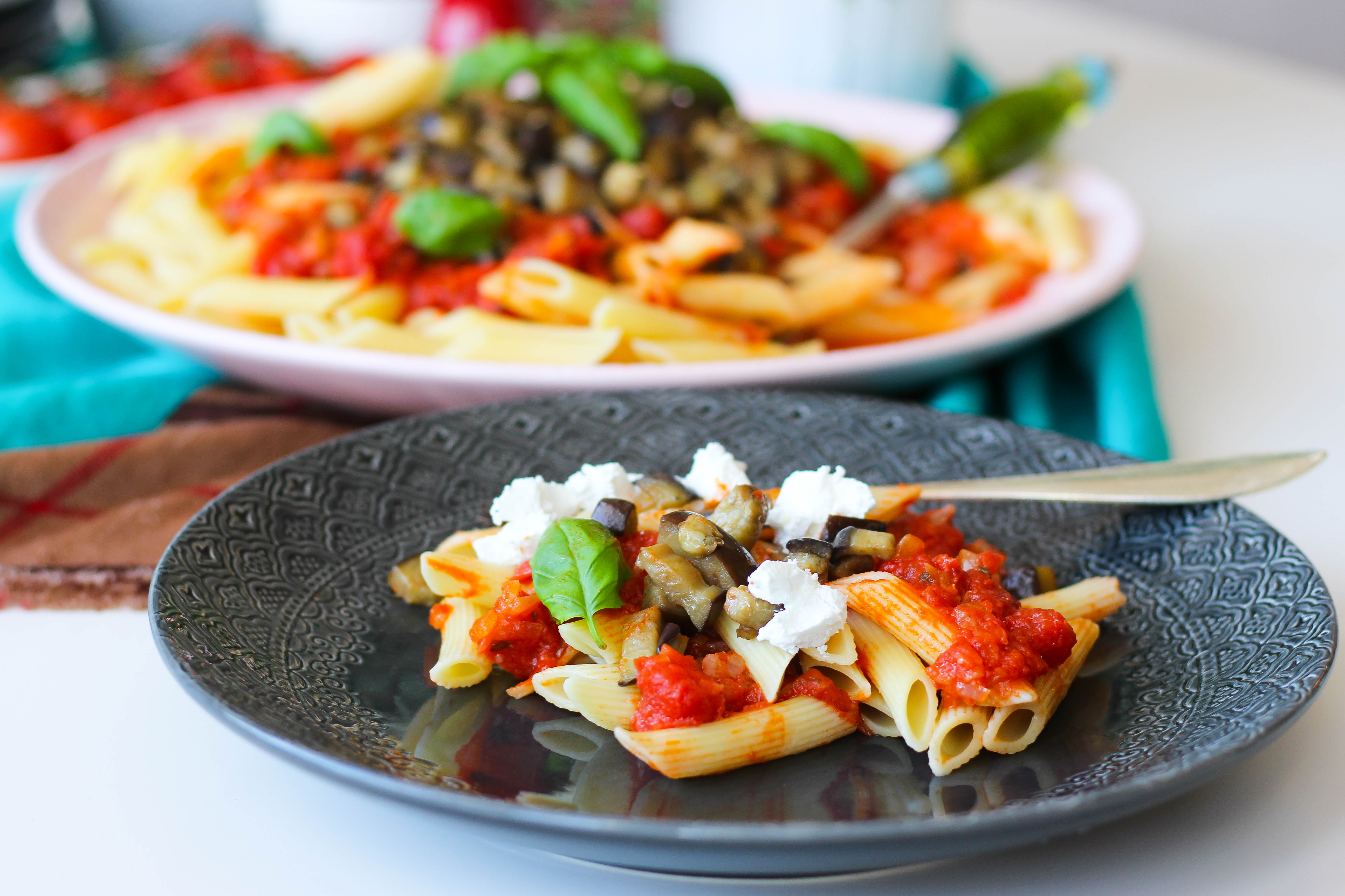 Pasta alla norma Lättlagad vegetarisk pasta ZEINAS KITCHEN
