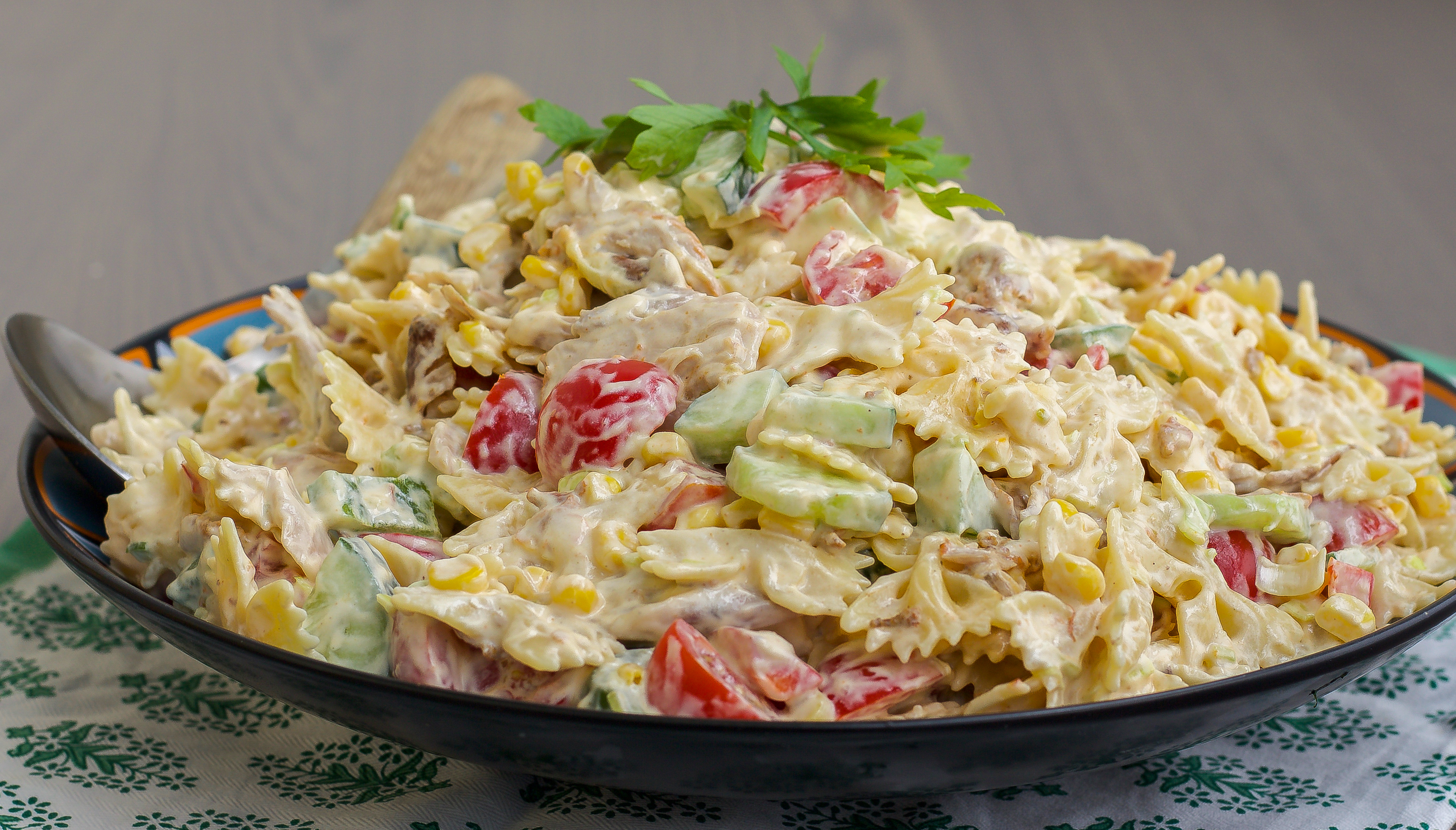 Pasta Med Kyckling Och Creme Fraiche