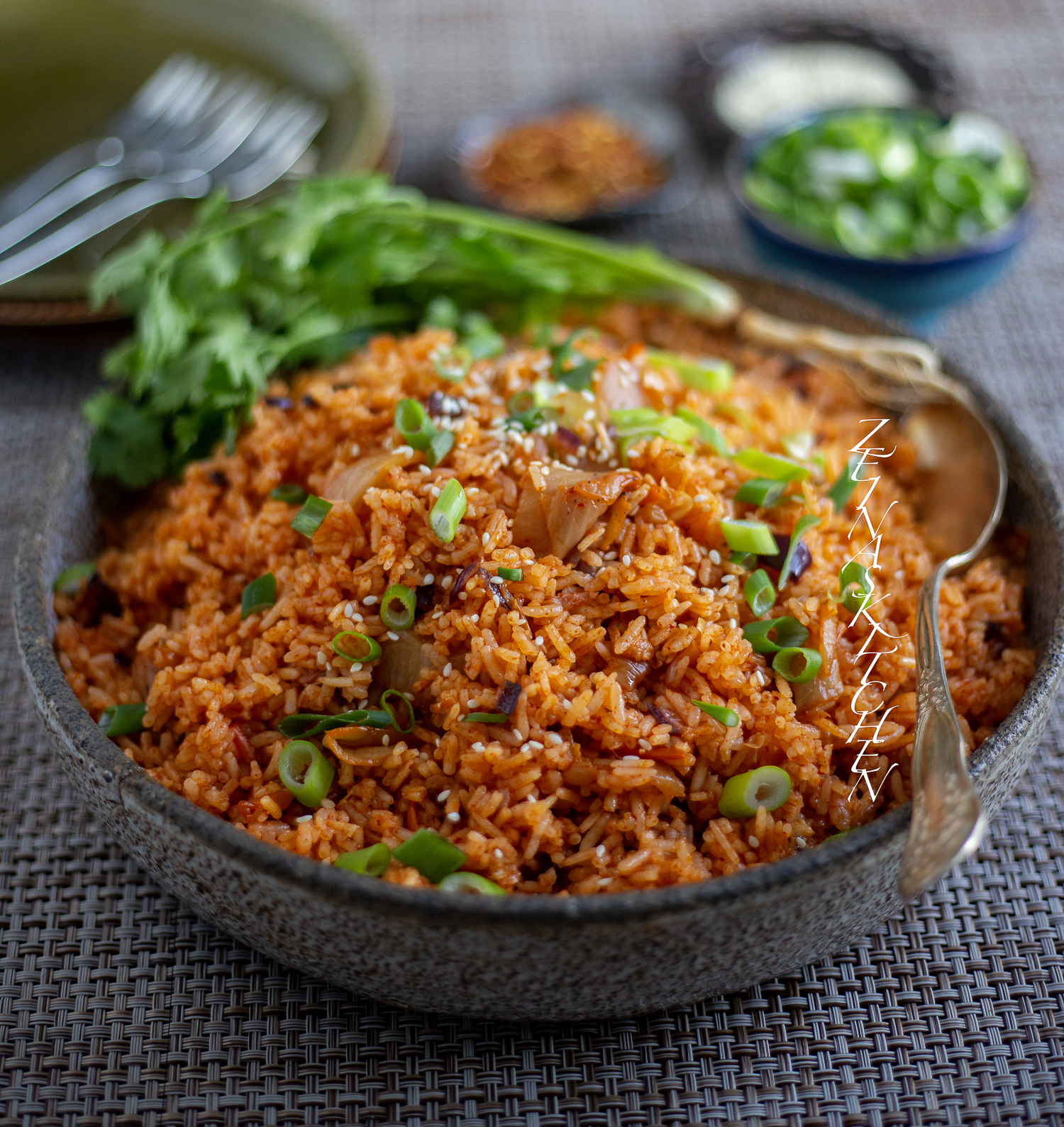 Kimchi fried  rice  ZEINAS KITCHEN 